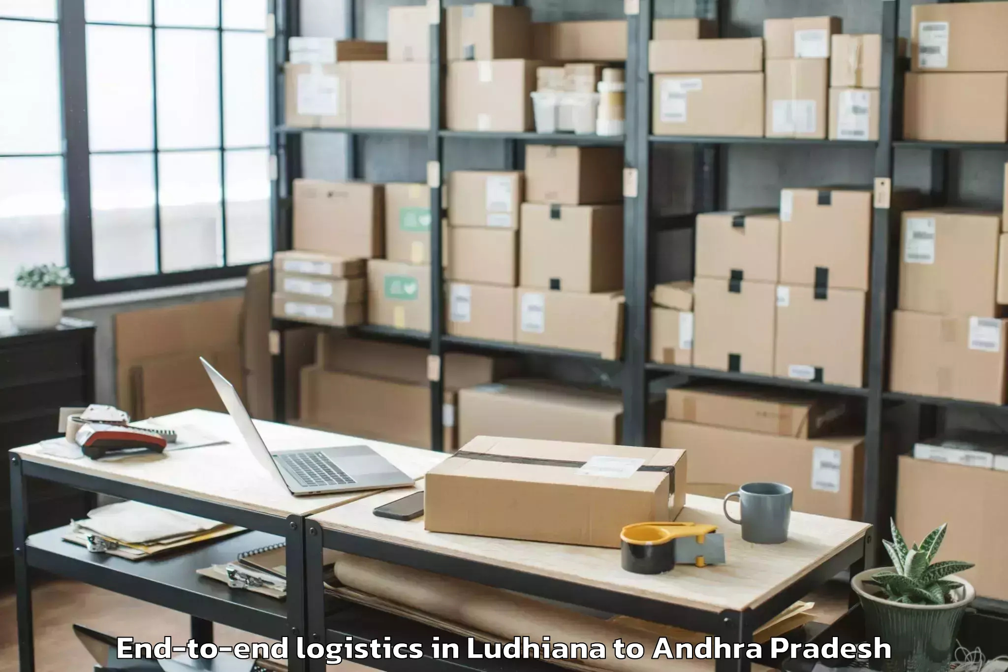 Top Ludhiana to Muddanur End To End Logistics Available